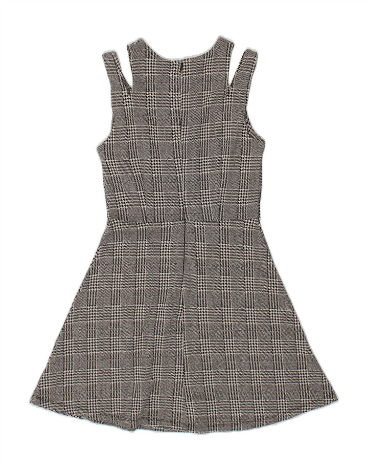 MOSSIMO Womens A-Line Dress UK 6 XS Grey Houndstooth Cotton Vintage Mossimo and Second-Hand Mossimo from Messina Hembry 