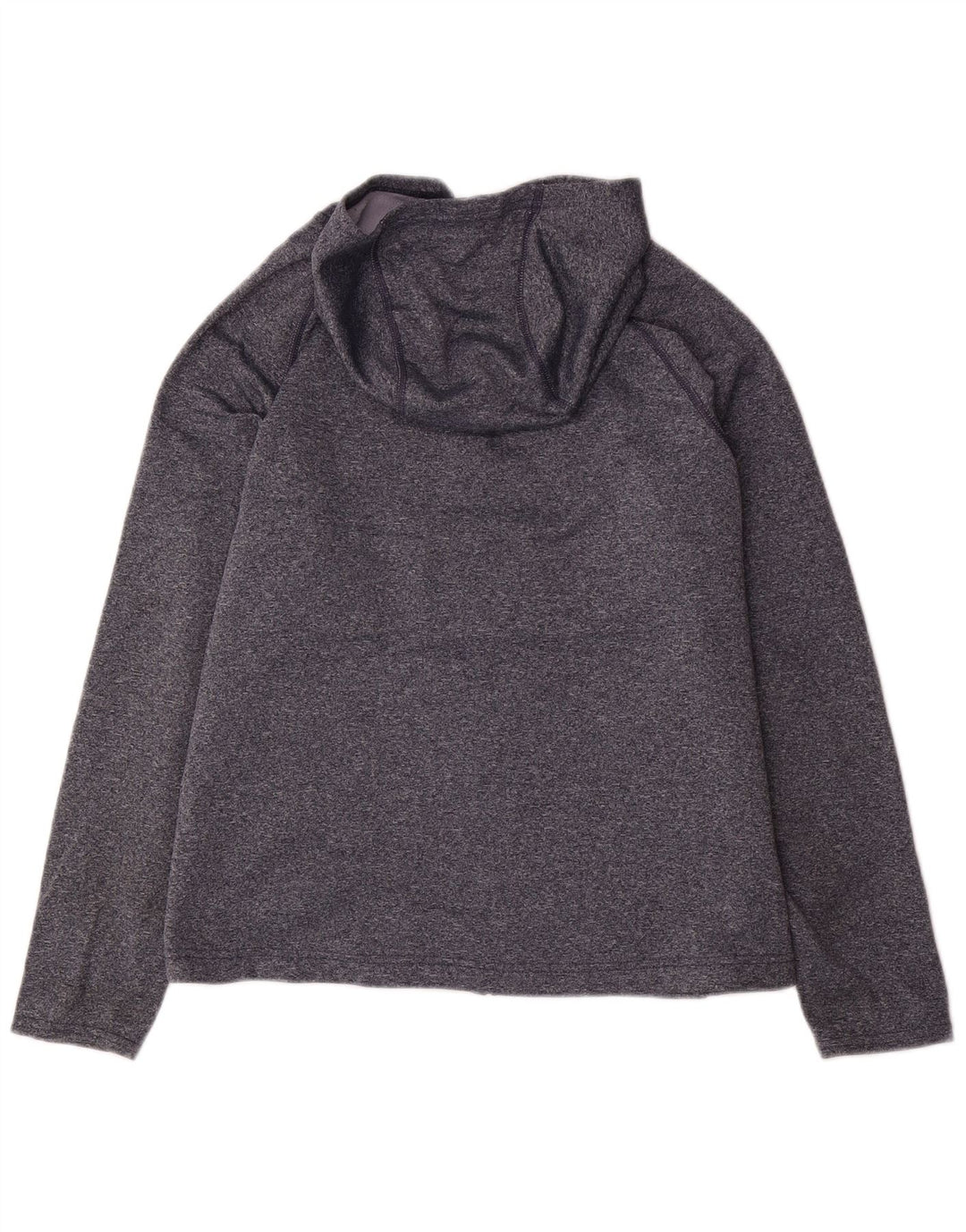 EDDIE BAUER Hættetrøje med lynlås til kvinder UK 18 XL Grå Flecked Polyester