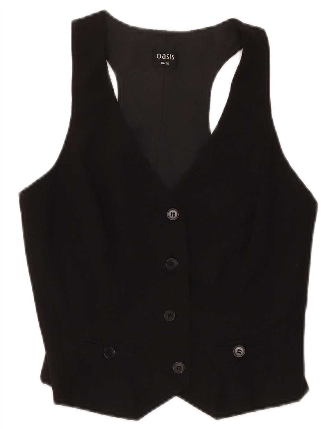 Oasis damevest UK 10 Lille sort polyester