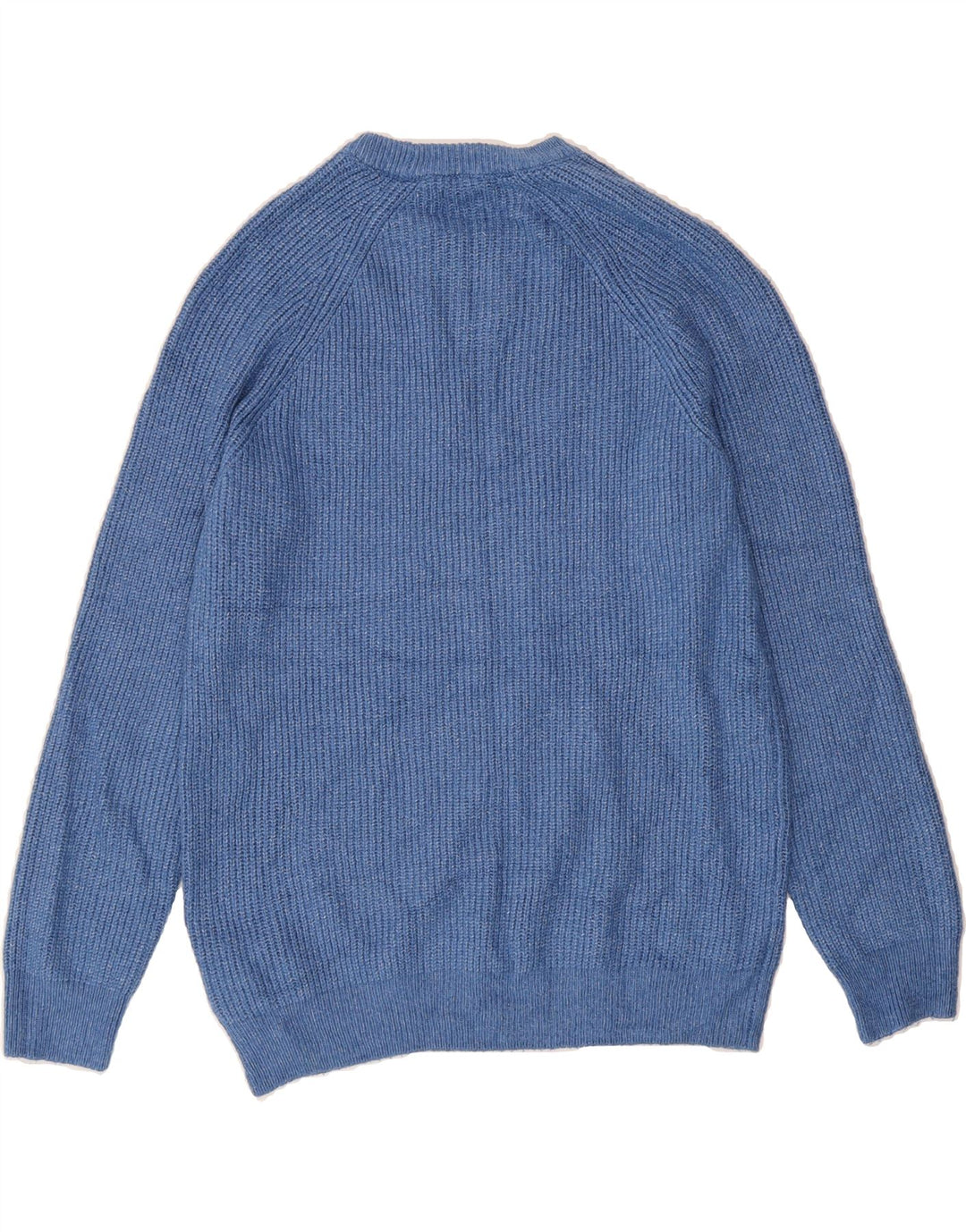 MARKS & SPENCER Mens Crew Neck Jumper Sweater Medium Blue Polyamide Vintage Marks & Spencer and Second-Hand Marks & Spencer from Messina Hembry 