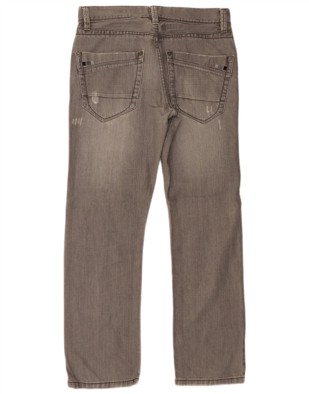 Dkny Herre Distressed Straight Jeans W31 L30 Grå Bomuld