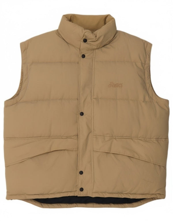 Asics Herre Polstret Gilet UK 42 XL Beige Polyester