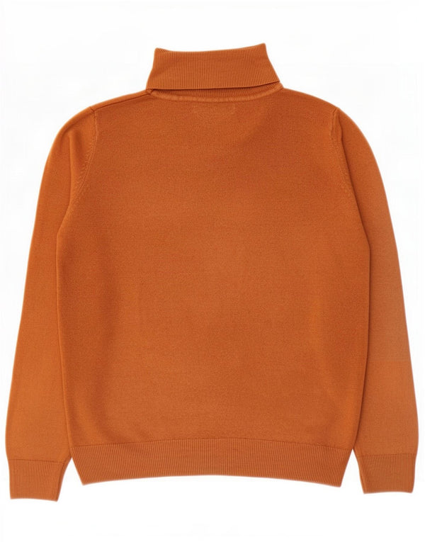 Marks & Spencer Dame Rullehals Sweater UK 12 Medium Brun Akryl