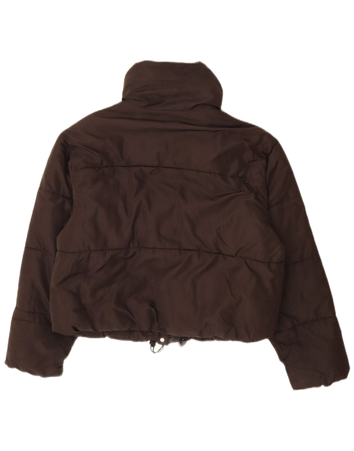Zara Dame Oversized Polstret Jakke UK 10 Small Black Polyester