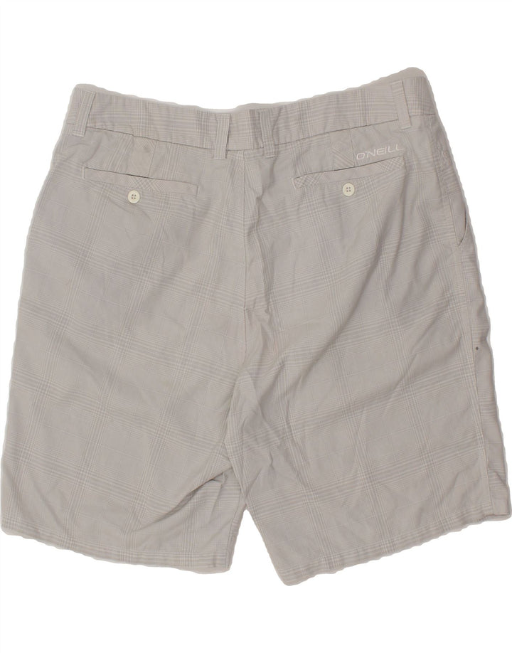 O'NEILL Mens Chino Shorts W38 XL  Grey Check Polyester Vintage O'Neill and Second-Hand O'Neill from Messina Hembry 