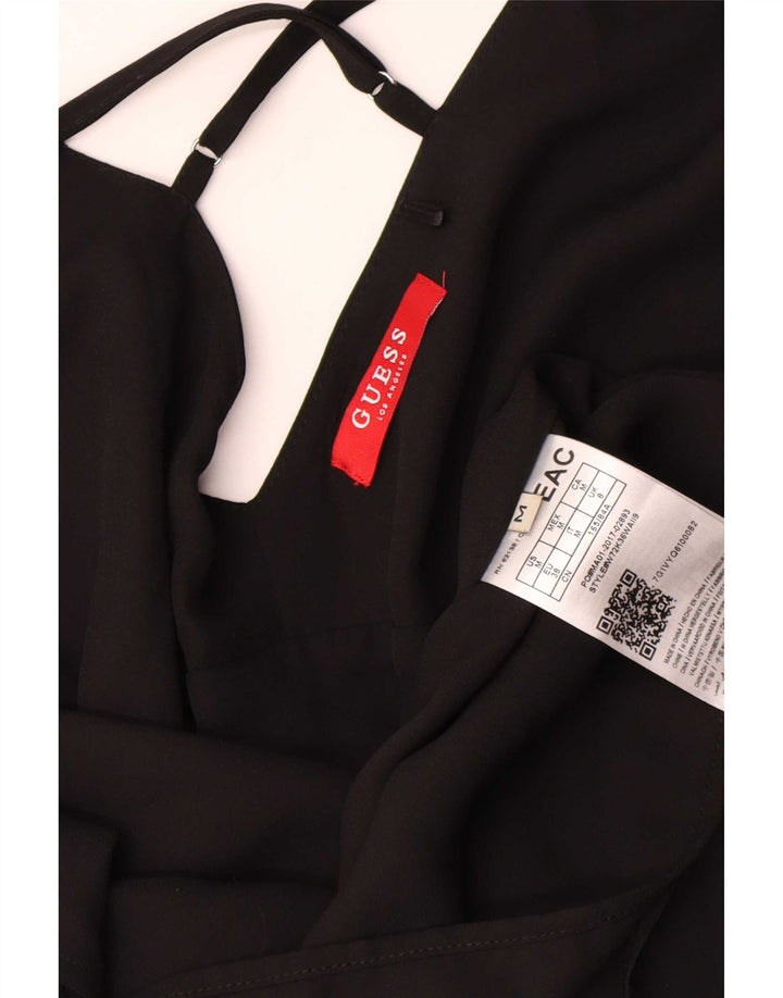 Guess Dame ærmeløs Maxikjole UK 14 Medium Sort Polyester