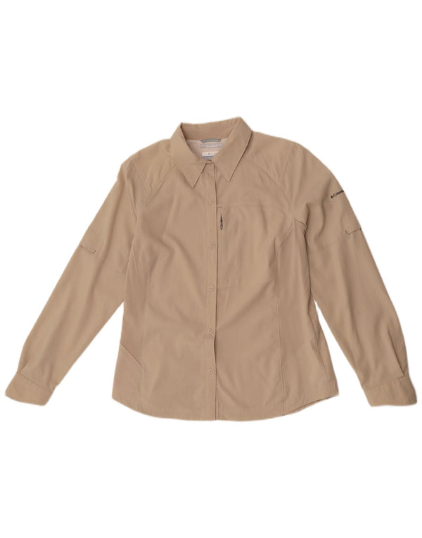 Columbia Womens Omni-Shade skjorte UK 16 Large Beige Polyester