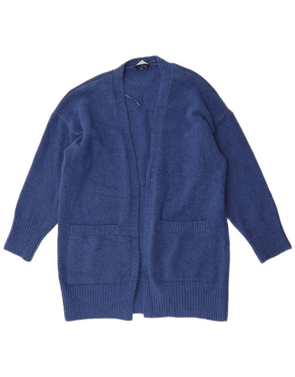 Marks & Spencer Dame Longline Loose Fit Cardigan Sweater UK 16 Large Blue