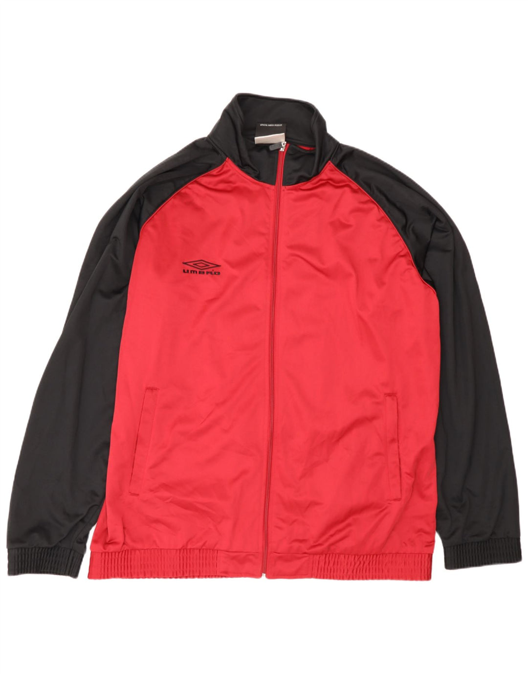 Umbro Træningsdragt til mænd Topjakke UK 47/49 2XL Rød Colourblock Polyester
