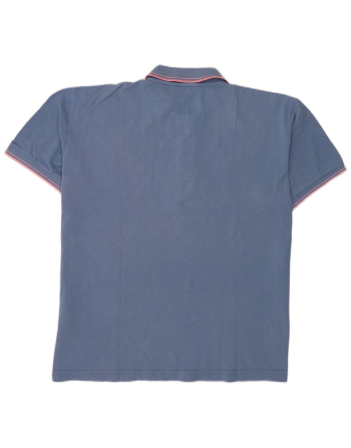 Kappa herre poloshirt 2XL blå stribet bomuld