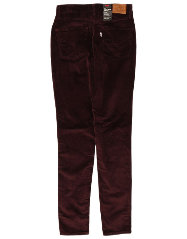 Levi's Dame 721 Skinny Casual Bukser med høj talje W29 L32 Bourgogne bomuld