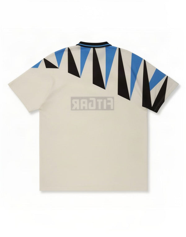 Umbro Herre Inter Milan 1991-92 fodboldtrøje på udebane XL Hvid Geometrisk