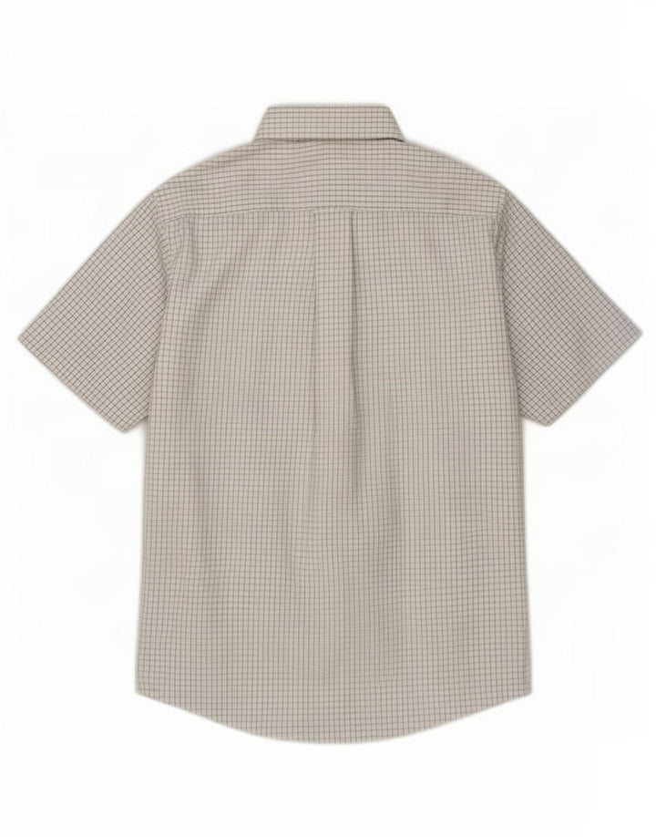 Orvis Kortærmet Herreskjorte Medium Hvid Gingham Bomuld