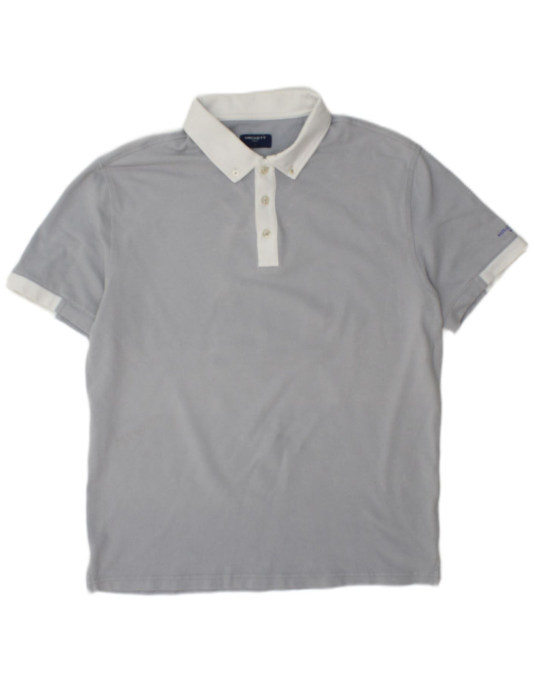 Hackett Herre Golf Polo Shirt Stor Grå Bomuld