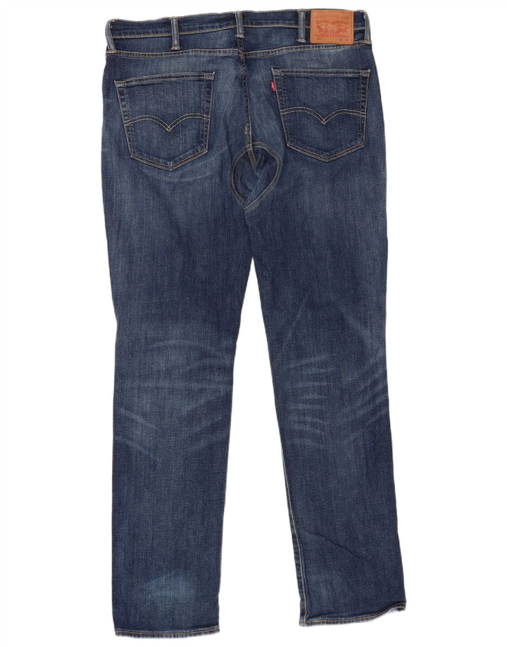 LEVI'S Herre 511 Slim Jeans W38 L34 Blå Bomuld