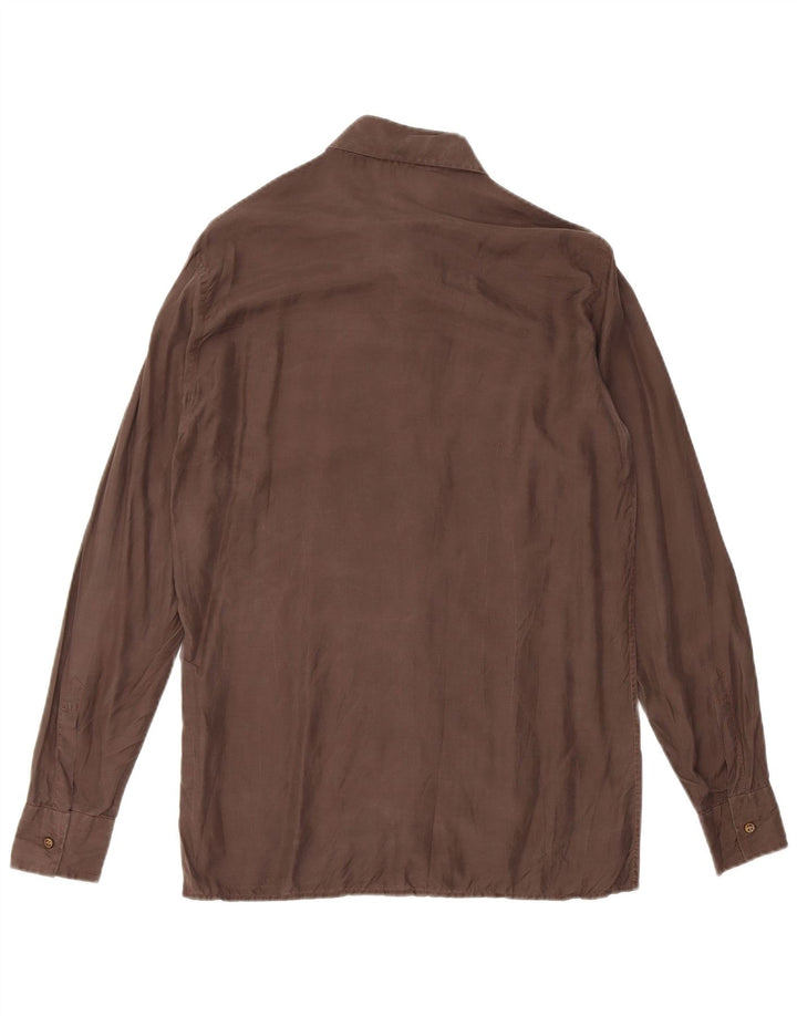 Vintage herreskjorte str. 39 15 1/2 medium brun