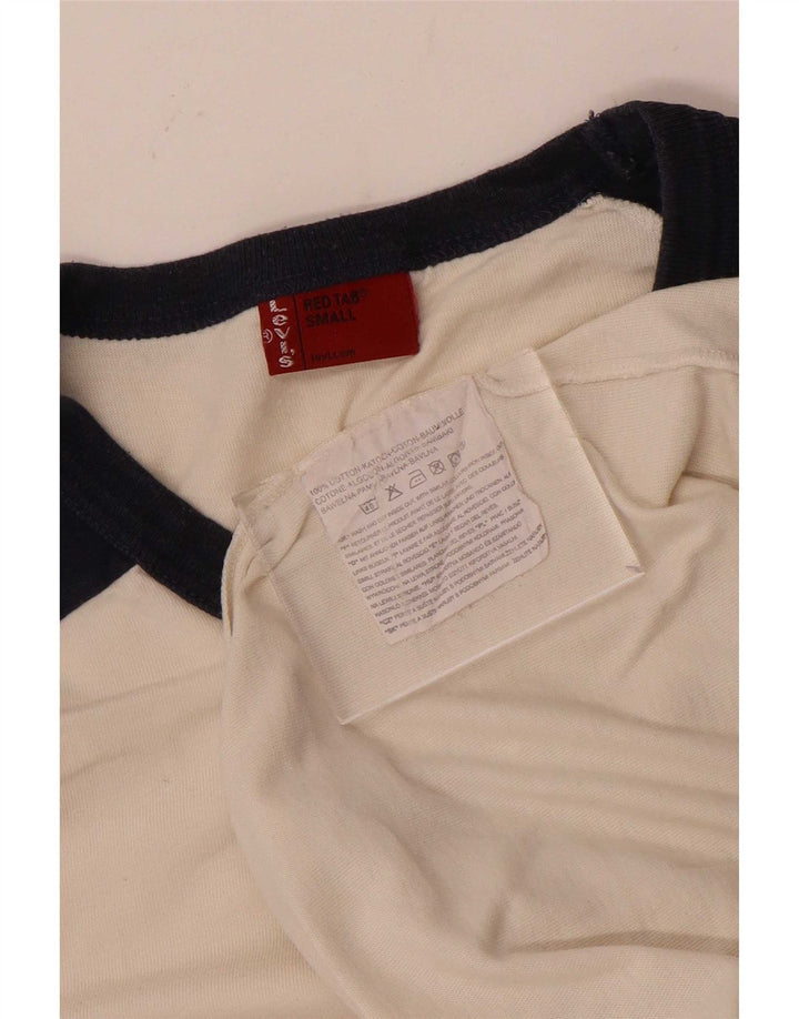 Levi's Herre grafisk top langærmet lille hvid bomuld