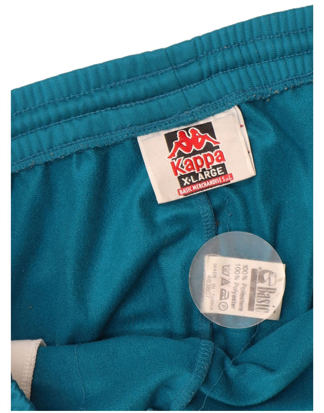 Kappa Herre grafisk træningsdragt Bukser XL Blå Colourblock Polyester