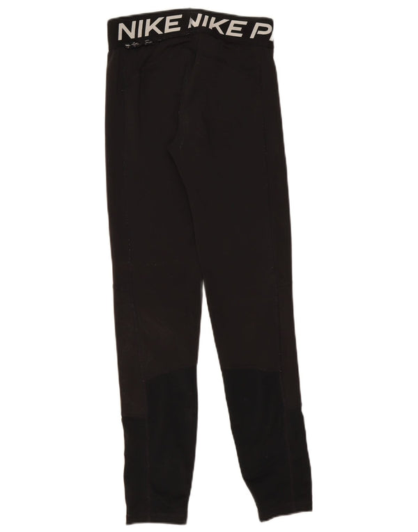 Nike piger grafiske leggings 13-14 år XL sort polyester