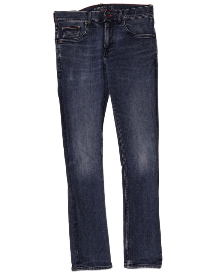 Tommy Hilfiger Dame Bleecker Slim Jeans W30 L32 Blå Bomuld