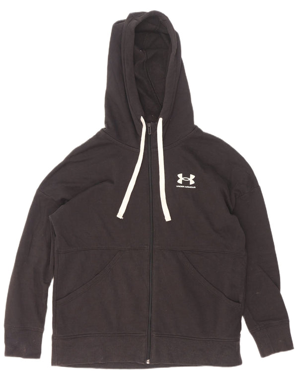 Under Armour Mens Loose Fit Zip Hoodie Sweater XS Black