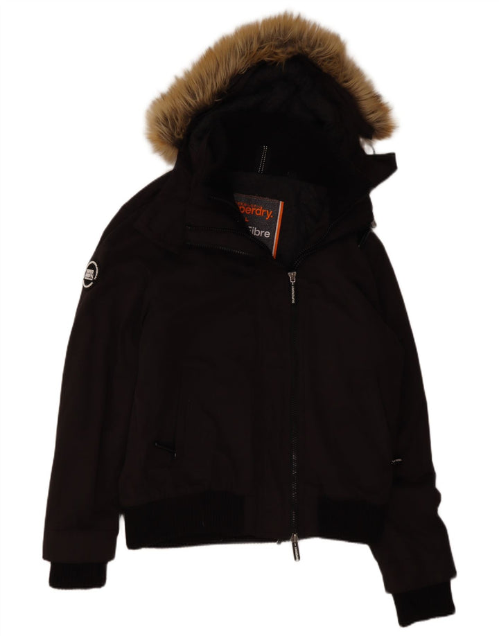 Superdry Windbomber vindjakke med hætte til mænd UK 40 Large Black