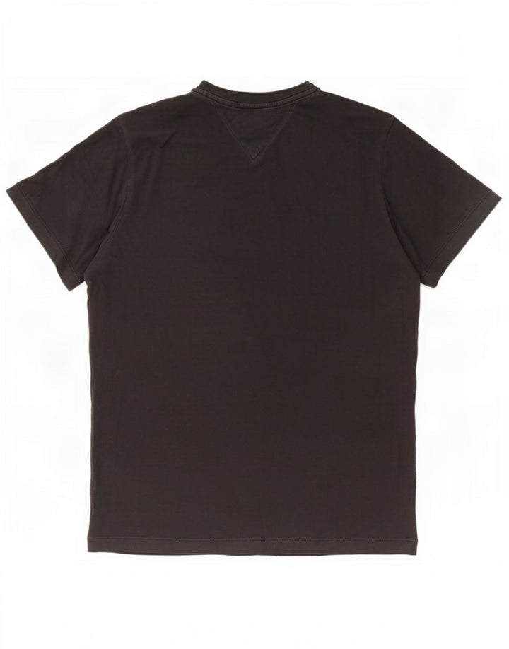 Tommy Hilfiger Herre T-Shirt Top Medium Sort Bomuld