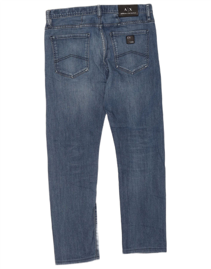 ARMANI EXCHANGE Herre Slim Jeans W31 L28 Blå Bomuld
