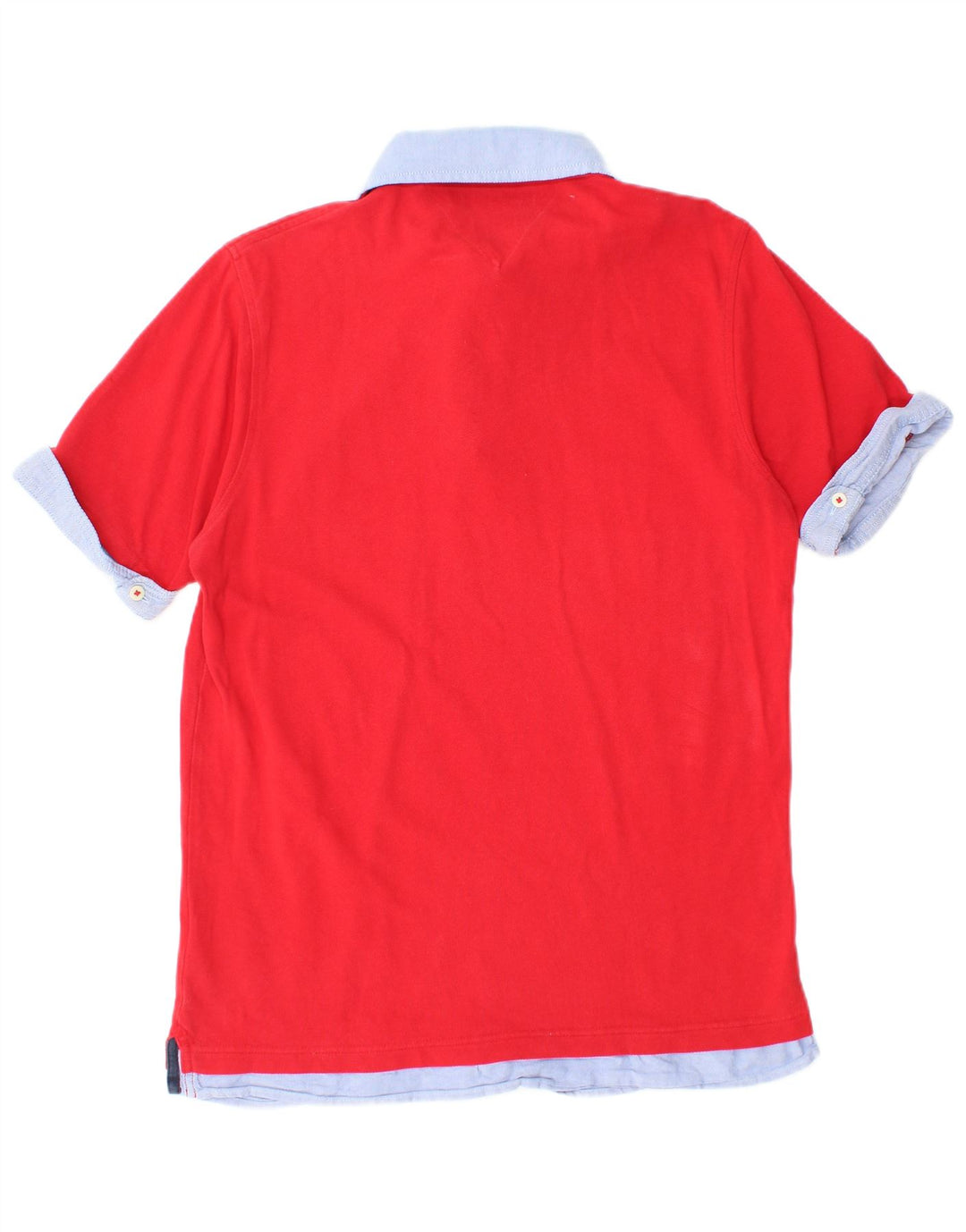 TOMMY HILFIGER Slim Fit poloshirt til mænd Stor rød bomuld