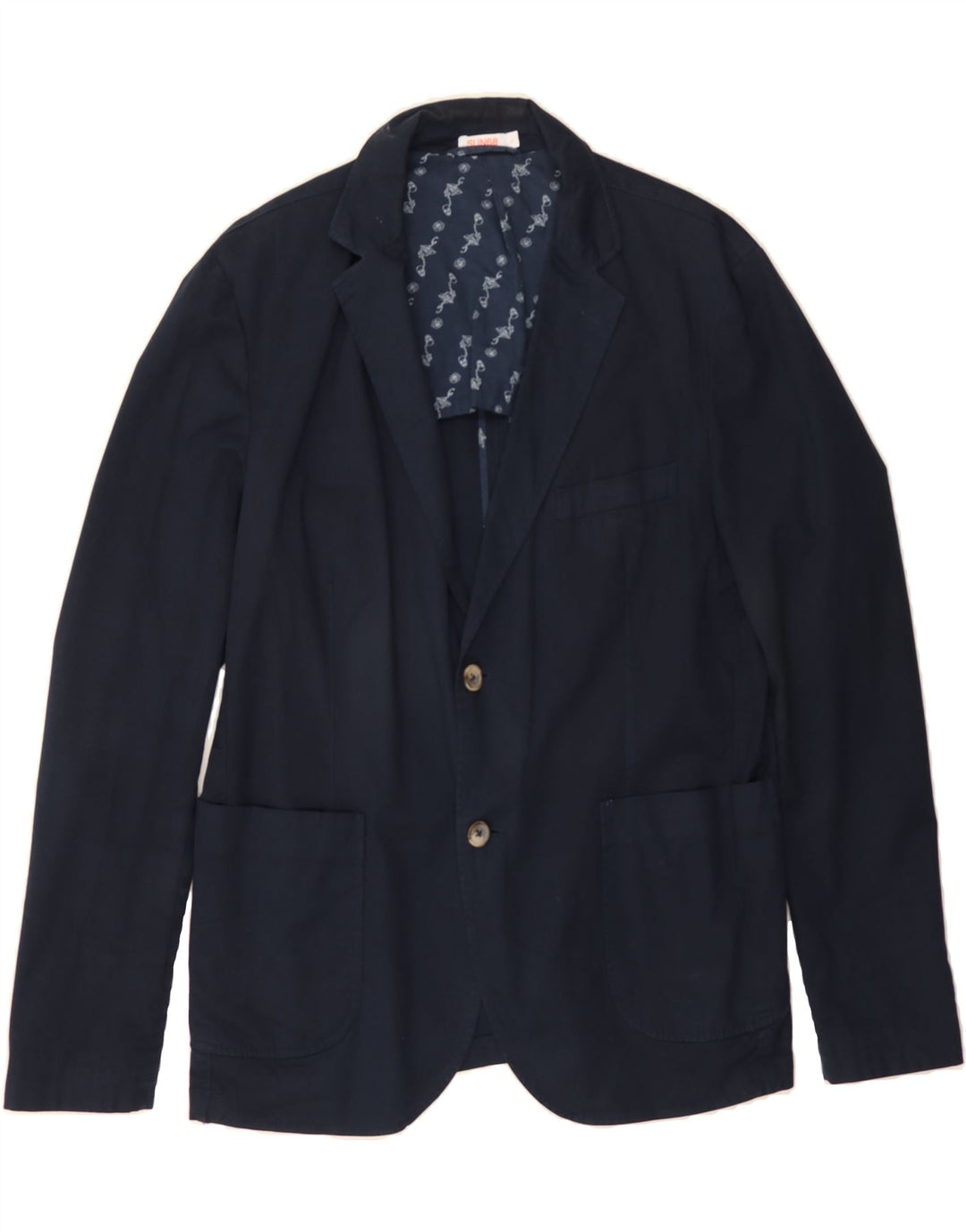 SUN68 Mens 2 Button Blazer Jacket UK 40 Large Navy Blue Cotton Vintage Sun68 and Second-Hand Sun68 from Messina Hembry 