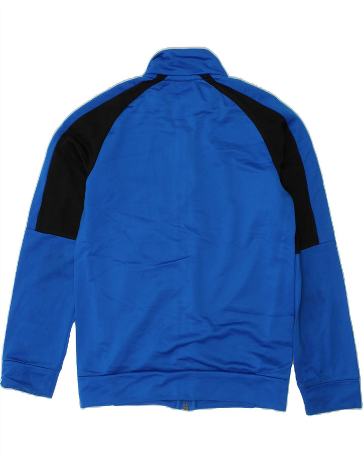 PUMA Boys Graphic Tracksuit Top Jacket 9-10 Years Medium Blue Colourblock Vintage Puma and Second-Hand Puma from Messina Hembry 
