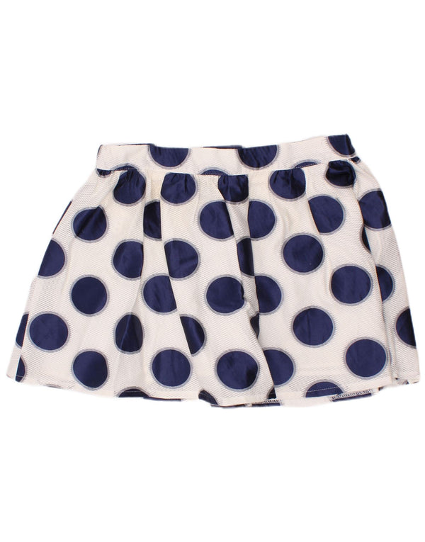 Benetton piger mini nederdel 10-11 år W24 hvid polka Dot viskose