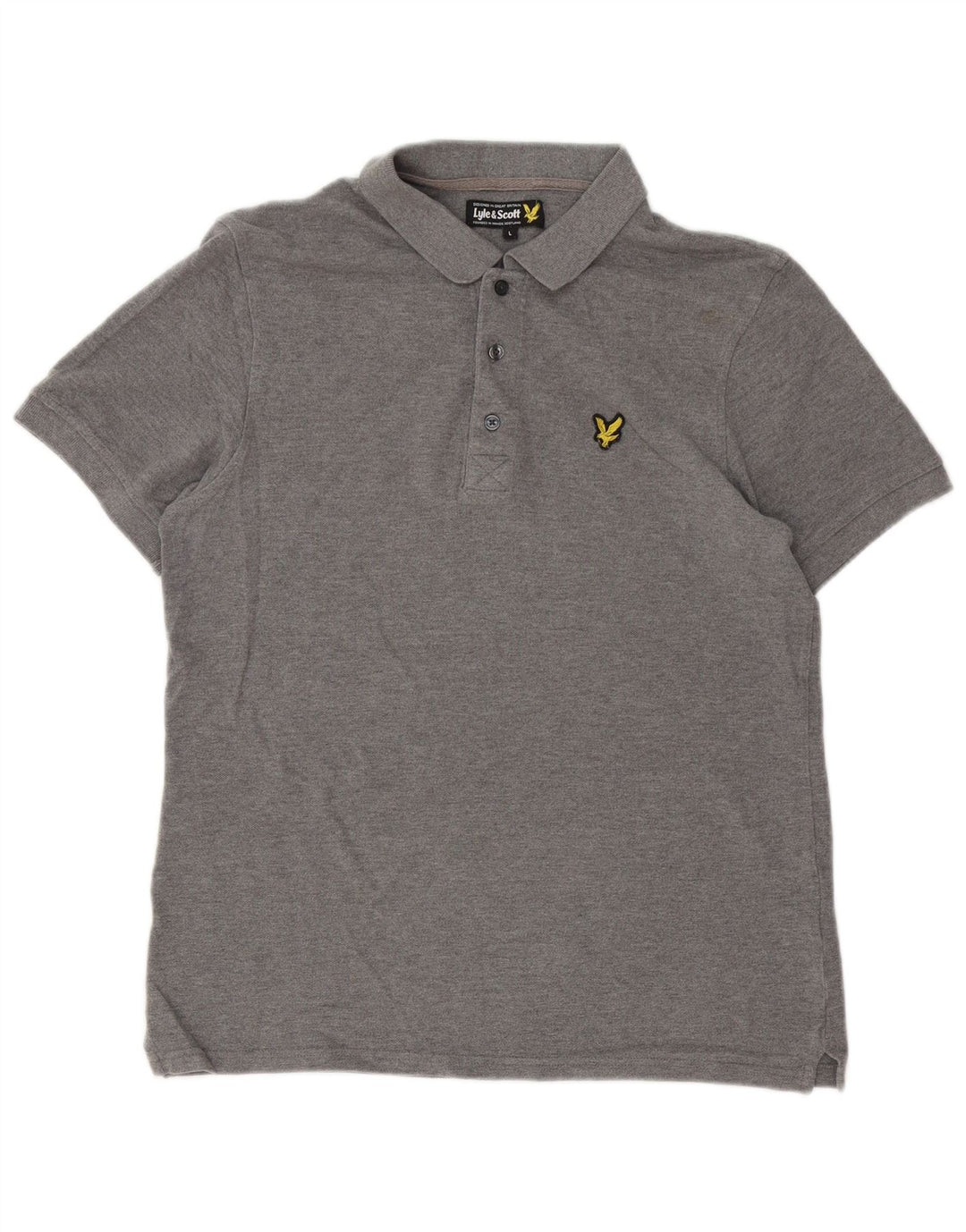Lyle & Scott herre poloskjorte stor grå bomuld