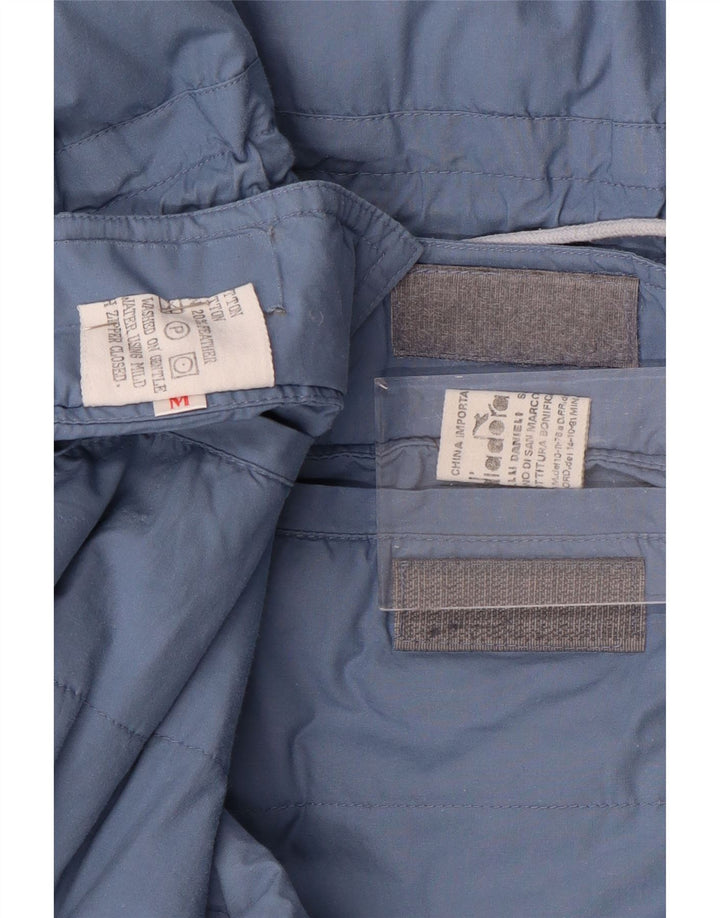 DIADORA Herre Loose Fit Vendbar polstret jakke UK 38 Medium Blue Cotton