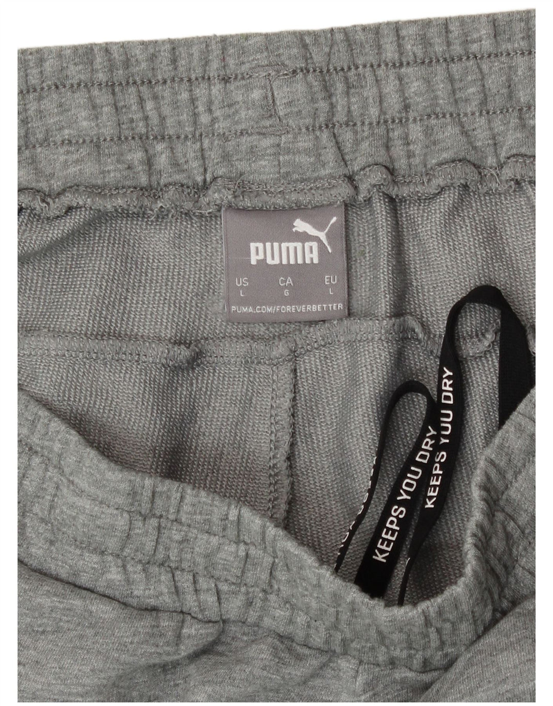 Puma Sportshorts til mænd, store grå farveblokke bomuld