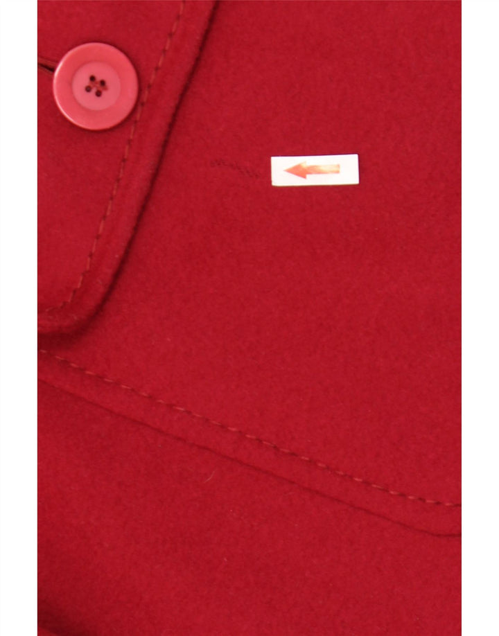 Vintage oversize overfrakke til kvinder IT 53 2XL rød uld