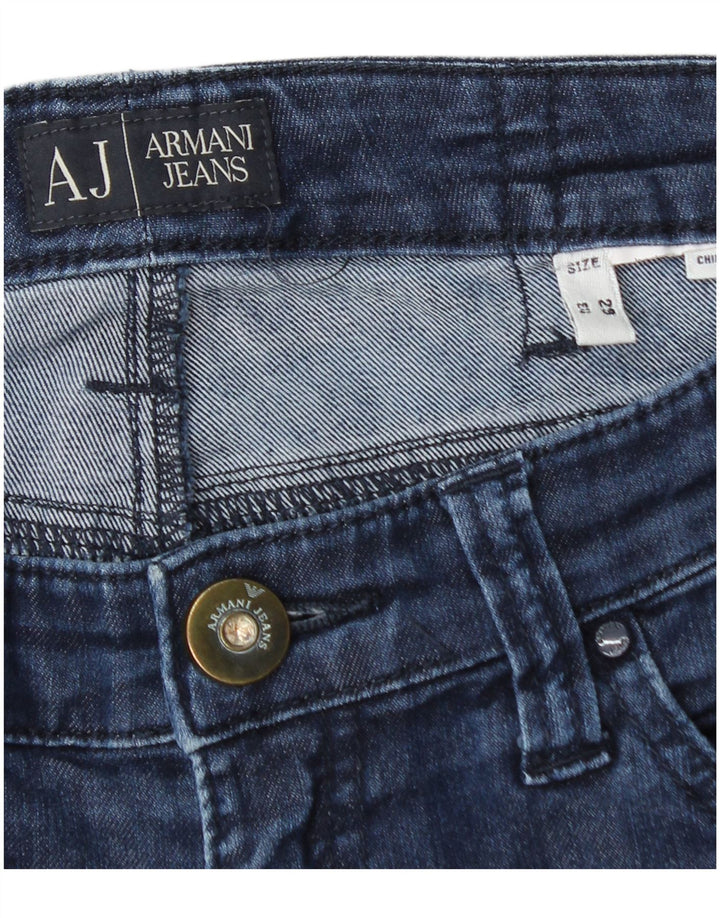 Armani Dame Straight Jeans W29 L28 Marineblå