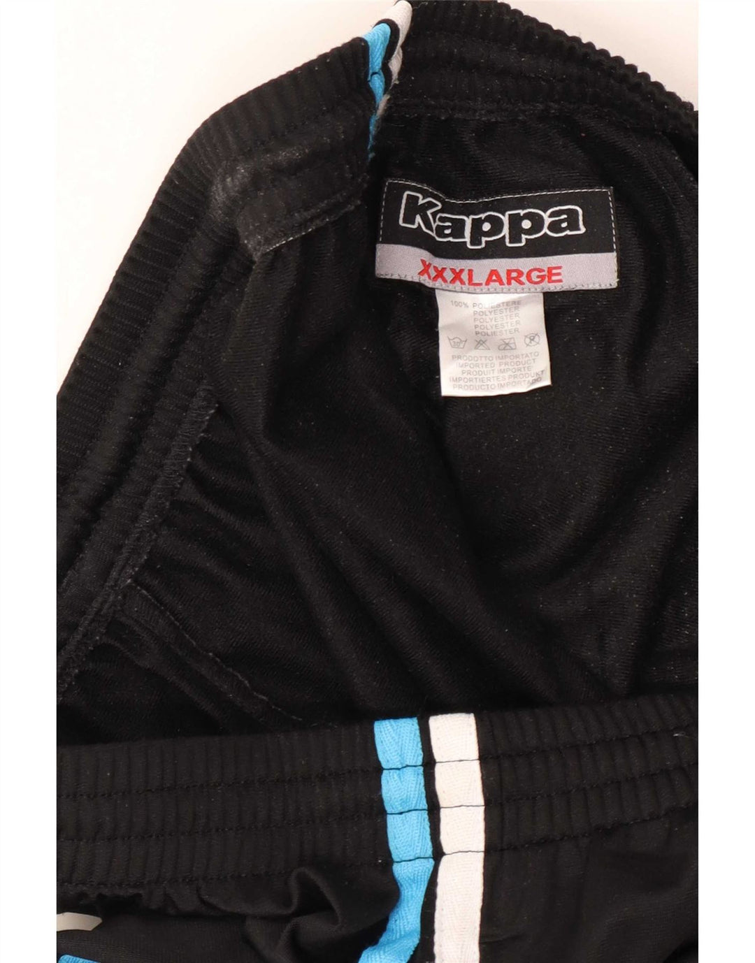 Kappa Dame træningsdragt Bukser UK 22 3XL Sort Polyester