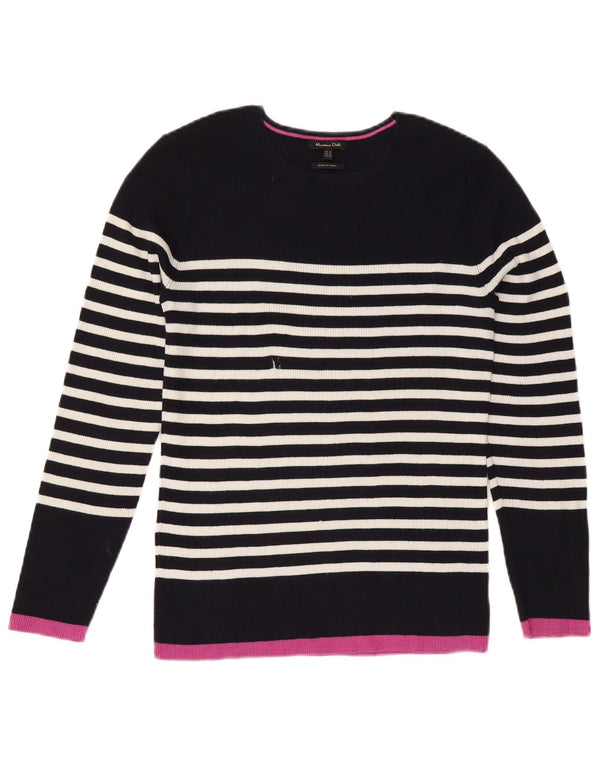 Massimo Dutti piger bådhals sweater 12-13 år XL marineblå