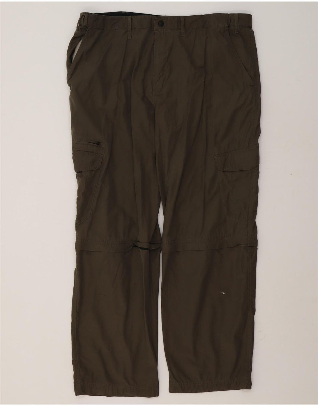 Marks & Spencer Herre Blue Harbor Straight Cargo Bukser W42 L31 Khaki