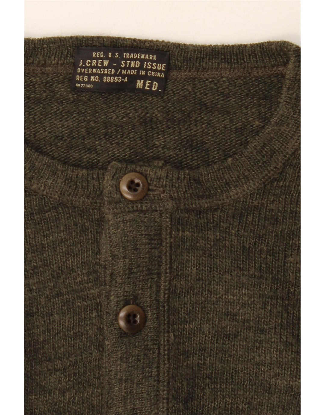 J. CREW Womens Crew Neck Jumper Sweater UK 14 Medium Green Wool Vintage J. Crew and Second-Hand J. Crew from Messina Hembry 