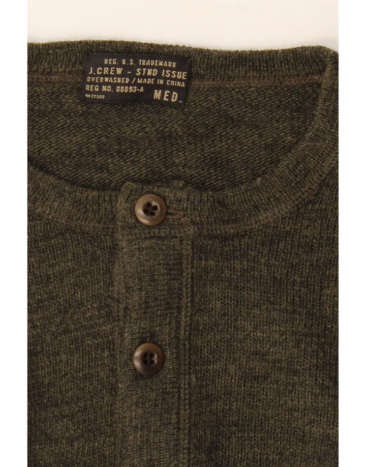 J. CREW Womens Crew Neck Jumper Sweater UK 14 Medium Green Wool Vintage J. Crew and Second-Hand J. Crew from Messina Hembry 