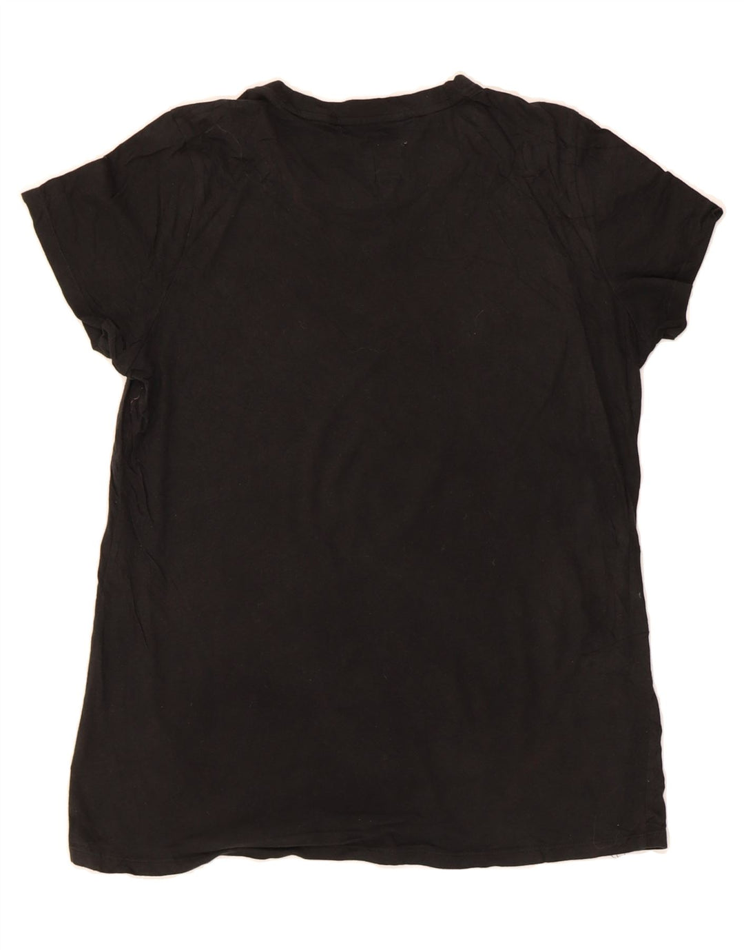 CHAMPION Womens Graphic T-Shirt Top UK 14 Medium Black Cotton Vintage Champion and Second-Hand Champion from Messina Hembry 