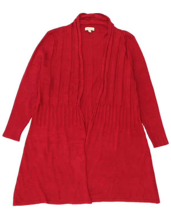Marks & Spencer Womens Autograph Longline Cardigan Sweater UK 10 Small Red