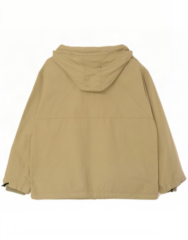 Caterpillar Herre Hætte Anorak Jakke UK 42 XL Khaki Bomuld