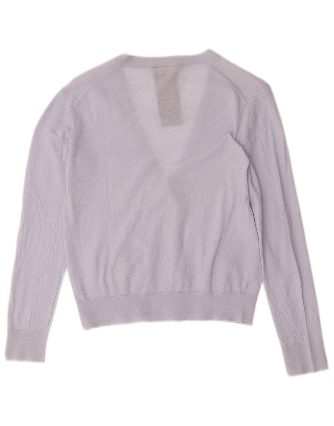 Giorgio Armani Dame Crop Cardigan Sweater IT 42 Medium Lilla Uld