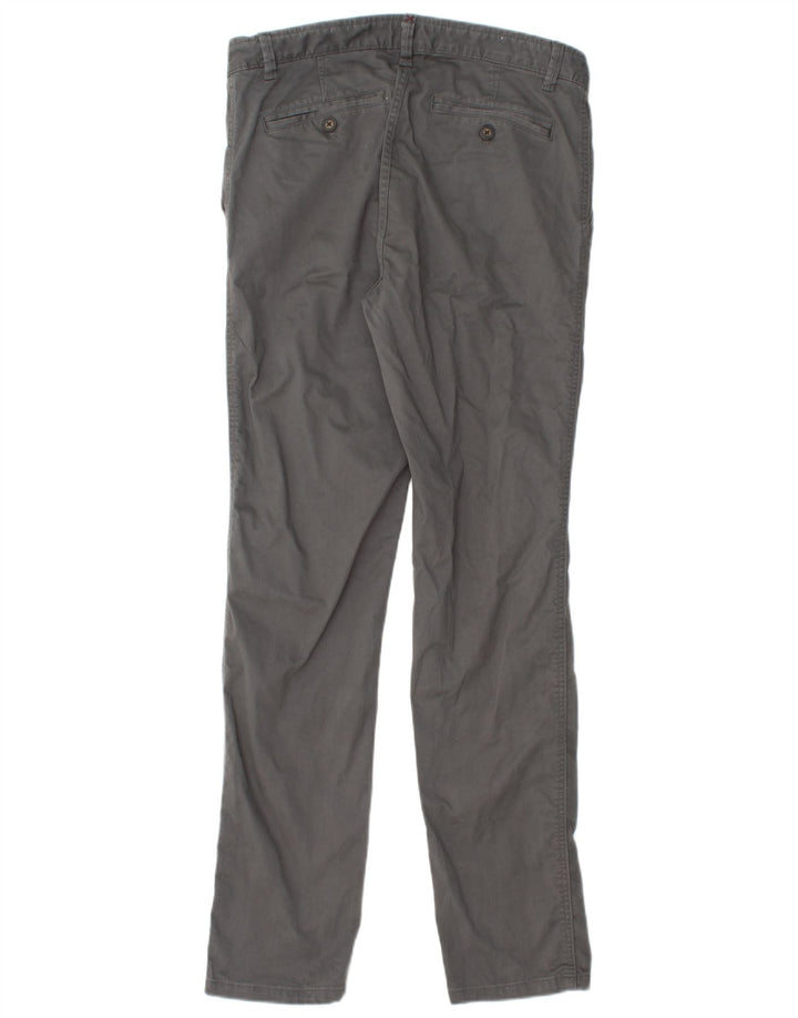 FAT FACE Herre Slim Chino Bukser W30 L32 Grå Bomuld