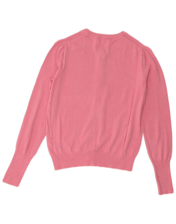 Marks & Spencer Dame Cardigan Sweater UK 8 Small Pink Viscose