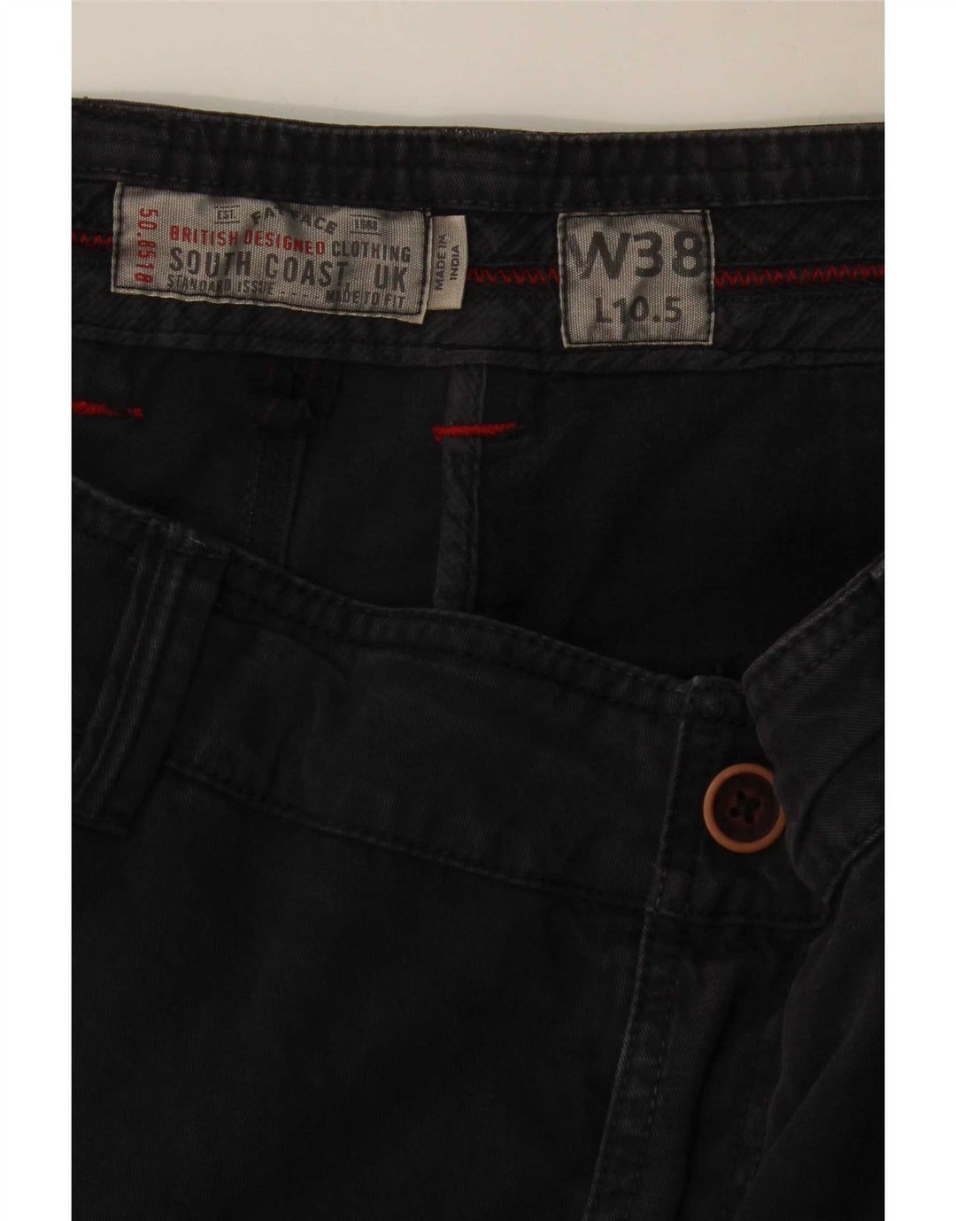 Fat Face Herre Chino Shorts W38 XL Marineblå Bomuld