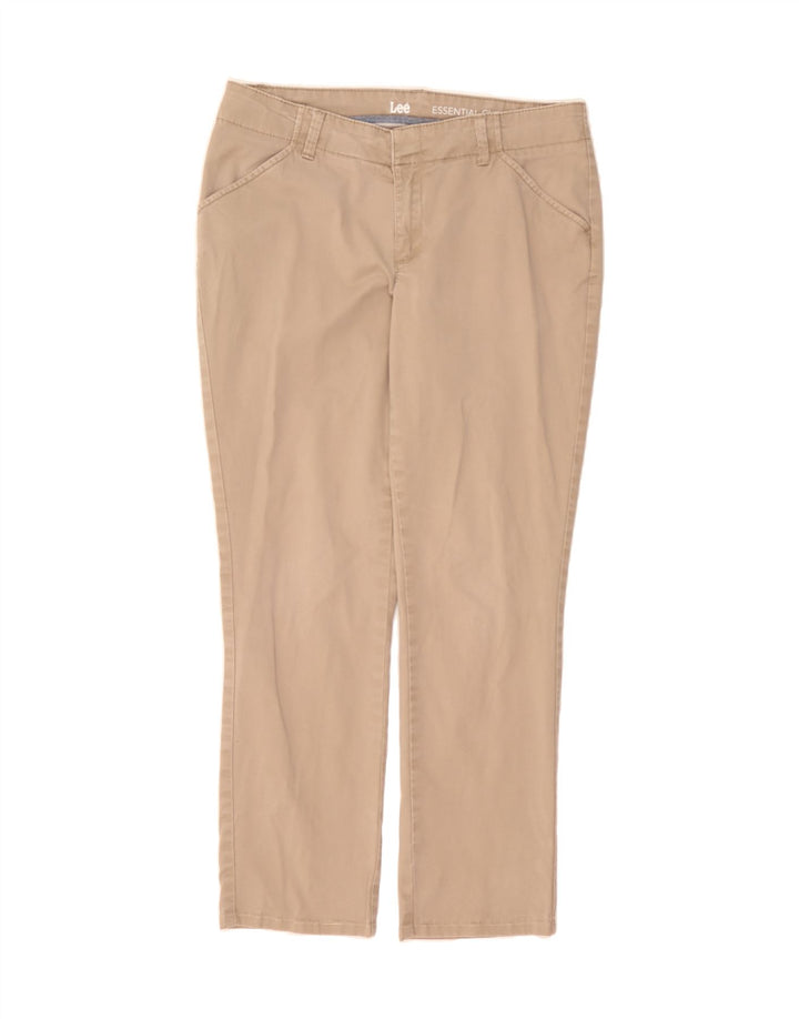 LEE Womens Slim Chino Trousers US 8 Medium W34 L28 Beige Cotton Vintage Lee and Second-Hand Lee from Messina Hembry 